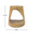 MGO Standard Hollow Side Table, Round Top End Table, Wood-Like Texture Accent Table, Natural Color