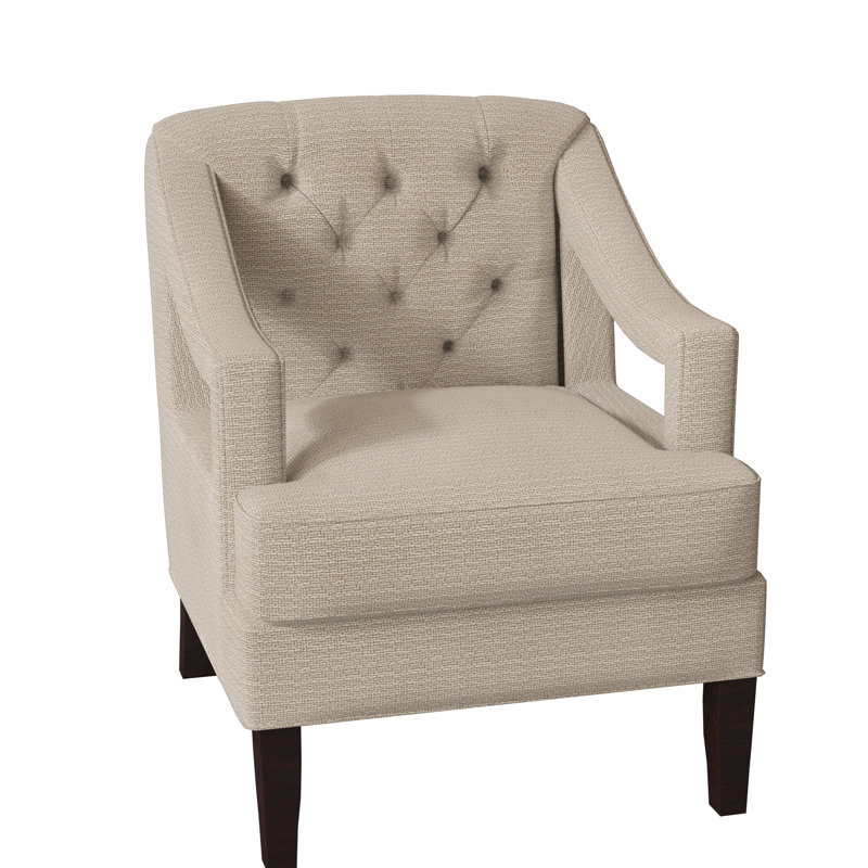 Armchair, Gray, Black Walnut