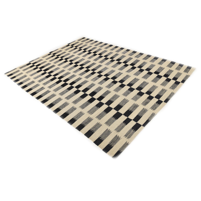 Tapis noir et blanc Newsom