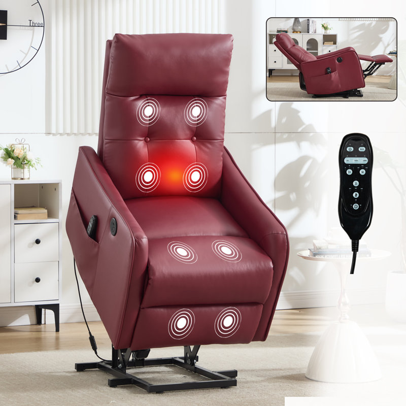 Fauteuil inclinable électrique 1 pièce 25,2 po x 35,63 po x 39,18 po Power Lift