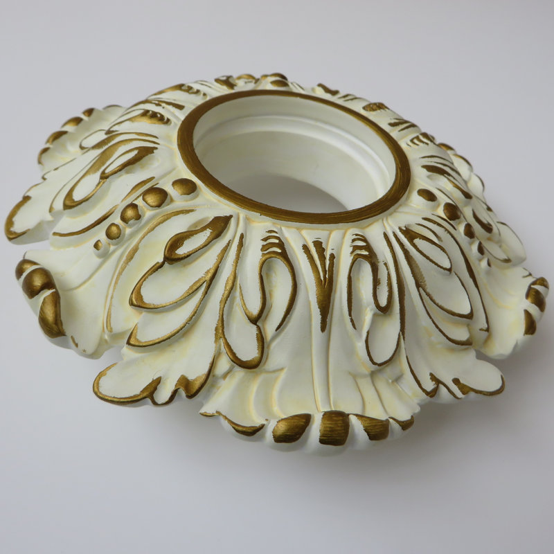 Eckard Canless 5.9" LED Recessed Downlight Surround, Antique Gold