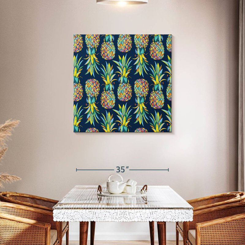 Yarlin Tropical Pineapples, 36" H x 36" W