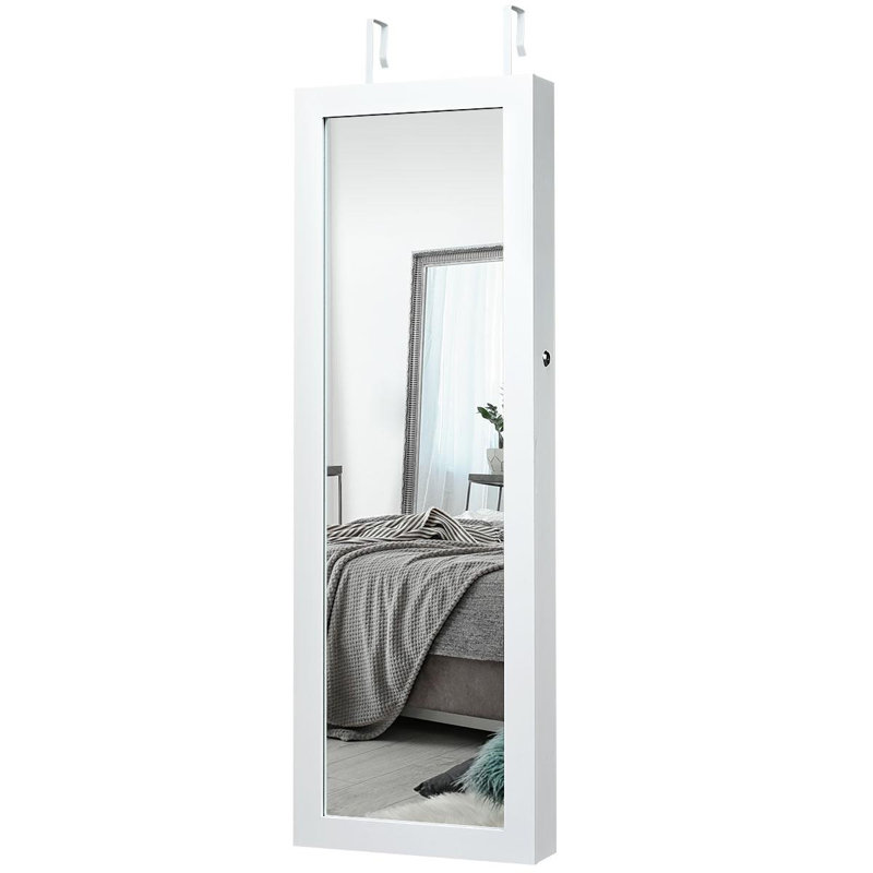 14.5'' Wide Jewelry Armoire, White