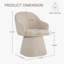 Fauteuil demi-tonneau pivotant à 360 ° Modern-1092475887