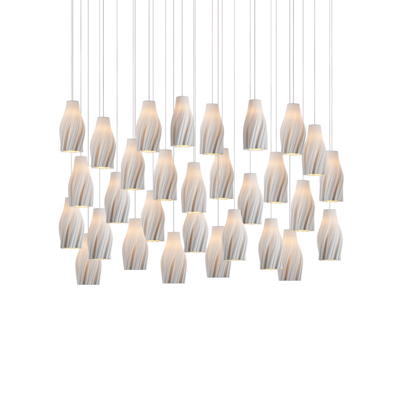 Posh 30-Light Linear Multi-Drop Pendant