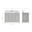Aberdeenshire 48" Single Bathroom Vanity with Carrara White Marble Top-85364498