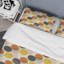 Ensemble de housse de couette en microfibre jaune / orange 3 pièces-786530679