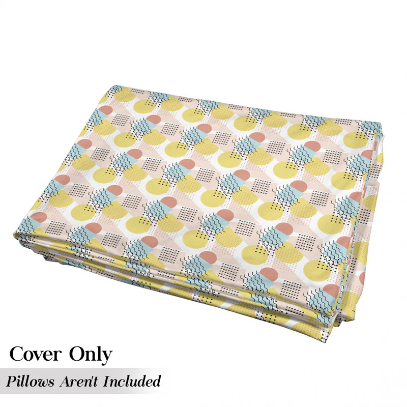Illustration avec housse de coussin d'extérieur, H 2 po x l 27 po x P 88 po
