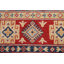 Tapis unique en laine noué à la main ivoire / rouge / gris nouvel âge 8 pi 11 po x 12 pi 2 po