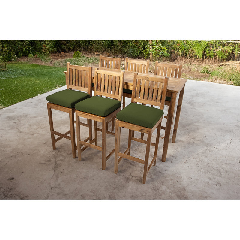 Huntington 7 - Piece Solid Wood Dining Set, Camel