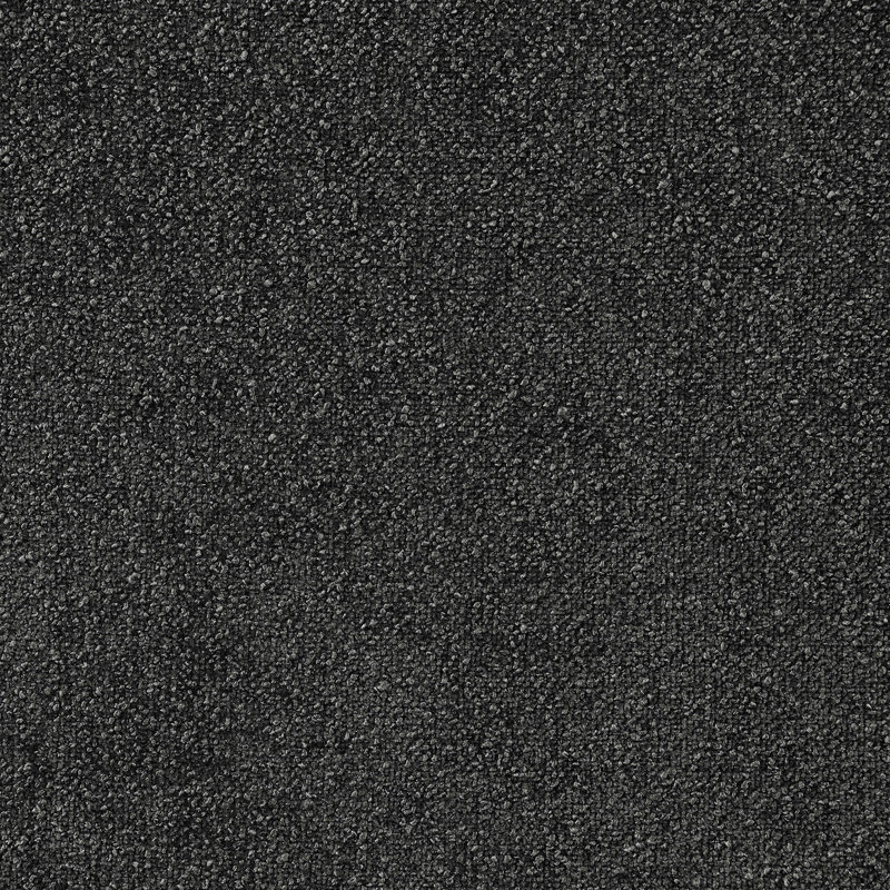 Fauteuil d'appoint rembourré en tissu anthracite foncé