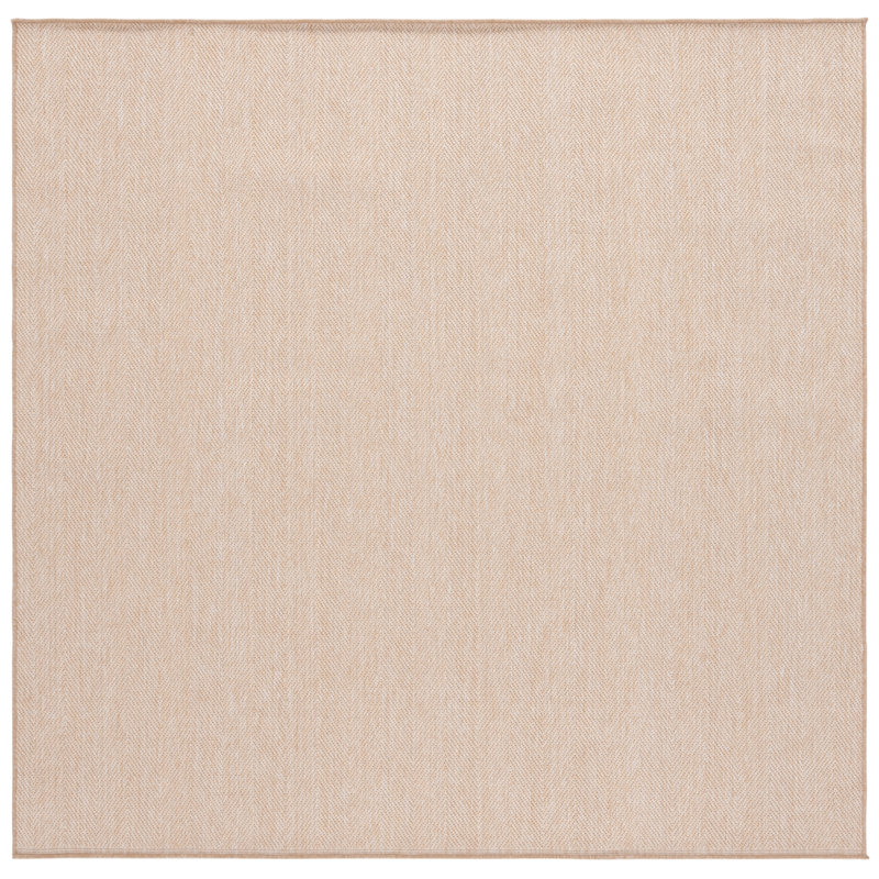 Tapis beige Sisal Performance 104, Carré 6 pi 7 po