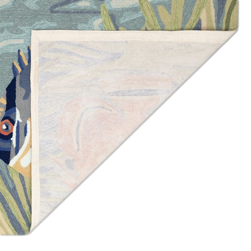 Hemsworth Hand Tufted Indoor / Outdoor Rug, Rectangle 5' x 7'6"