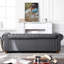 Canapé Chesterfield à accoudoirs roulés 88,5 po Uda-90458303