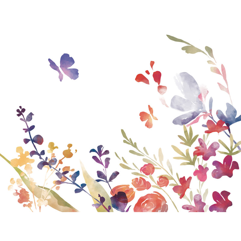 Ensemble de table-plateau 2 pièces aquarelle Debbra