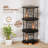 Rotating Bookshelf, 3 Tier Round Revolving Bookcase with Special Visible Partition Storage, 360° Display Spinning Small Bookshelf Tower Book Shelf Organizer for Bedroom-1677626178-1677626176