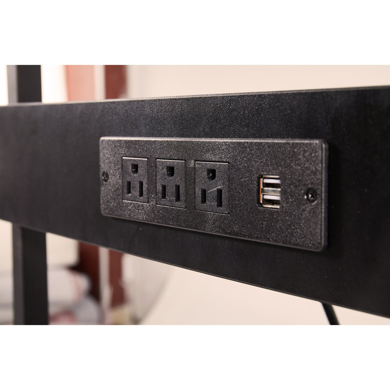Height Adjustable Computer Tower Stand, 2-Tier ATX-Case CPU Holder Cart Under Desk Mobile PC