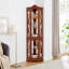 Armoire de coin avec finition en noyer