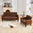 Tufted Faux Leather Living Room Sets With USB Ports & Cup Holders-1957005701