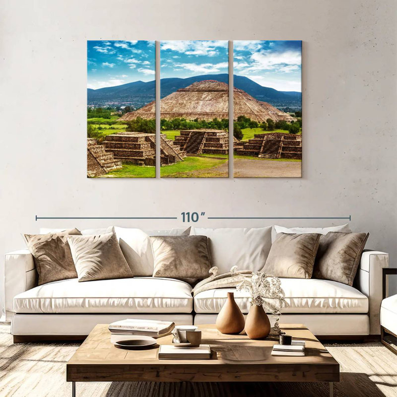 Lilie Aztec Pyramid, 48" H x 74" W