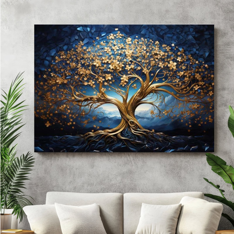 Art mural arbre en métal