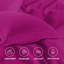 Ensemble de housse de couette en microfibre de luxe gris - literie de qualité hôtelière, ultra-douce, durable et légère avec taies d'oreiller assorties-121103708-121504659