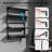 4-Tier RGB LED Gaming Floating Shelf – App-Controlled, Music Sync, Wall Mounted Storage with Towel Bar & S-Hooks, 33.8"H