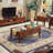 European Vintage Solid Wood End Table Coffee Table