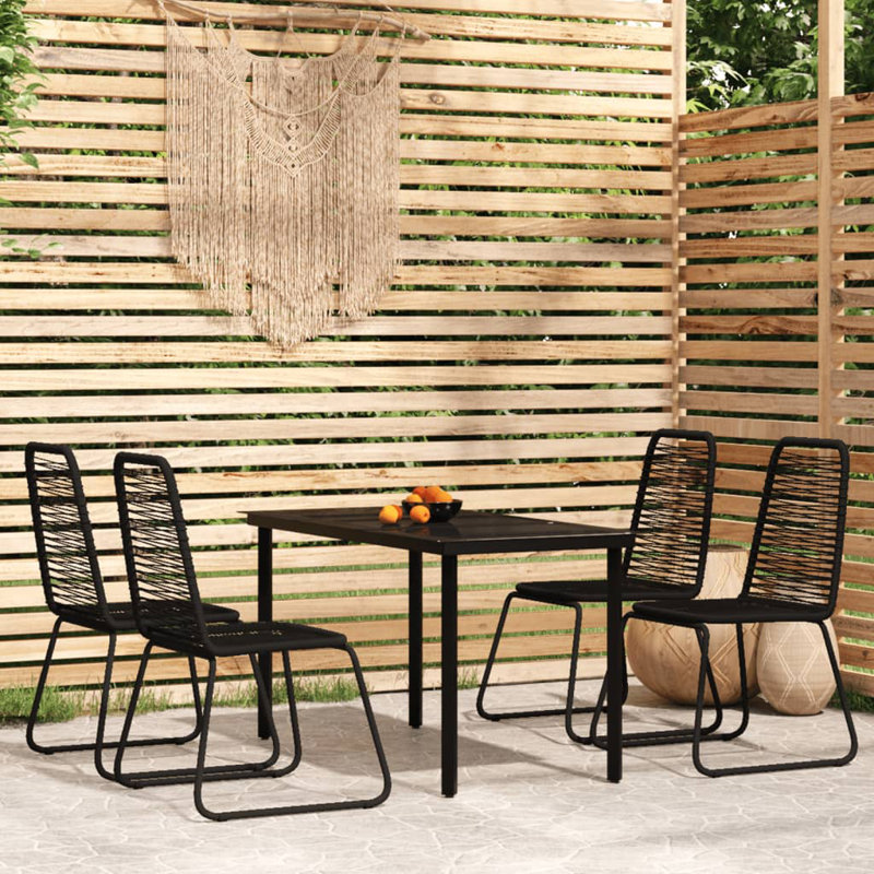 Haseebah 4 - Person Patio Dining Set with Rectangular Table, 140 cm L x 70 cm W x 74 cm H