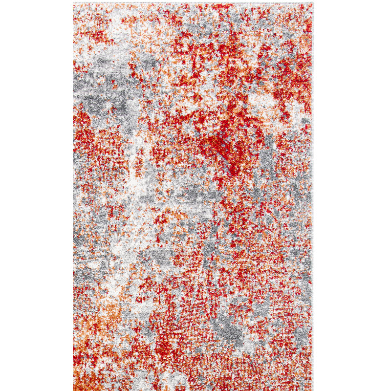Aston Performance Abstract Rug, Rectangle 4' x 6'