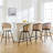 Cane Back Swivel Upholstered  Stool-1099835340-1099835343-1335810500