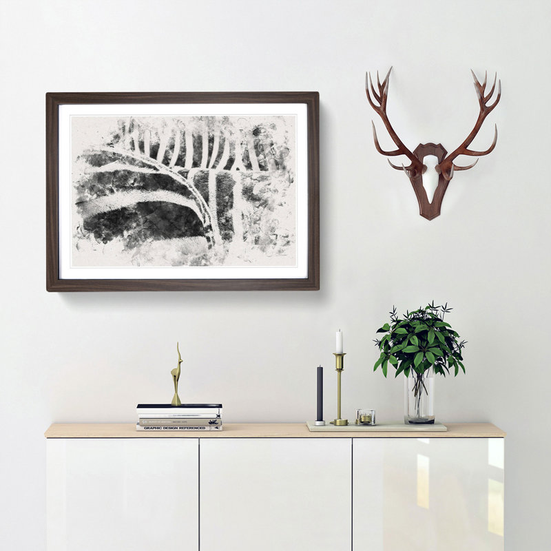 The Stripes of the Zebra - Picture Frame Painting Print, Walnut Framed, 62cm H x 87cm W x 2cm D