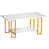 Plateau blanc / base or