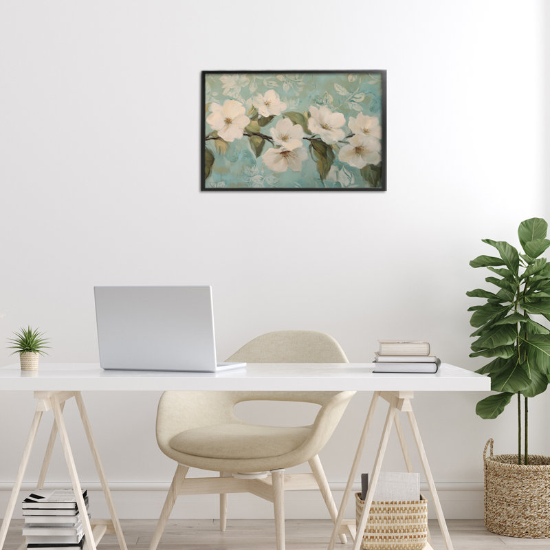 Estampe numérique Serene, Giclée noire de minuit encadrée, 12 x 18