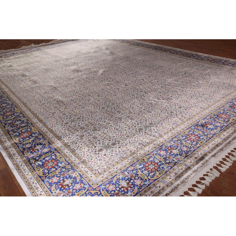 Tapis turc traditionnel en soie All-Over 10x13