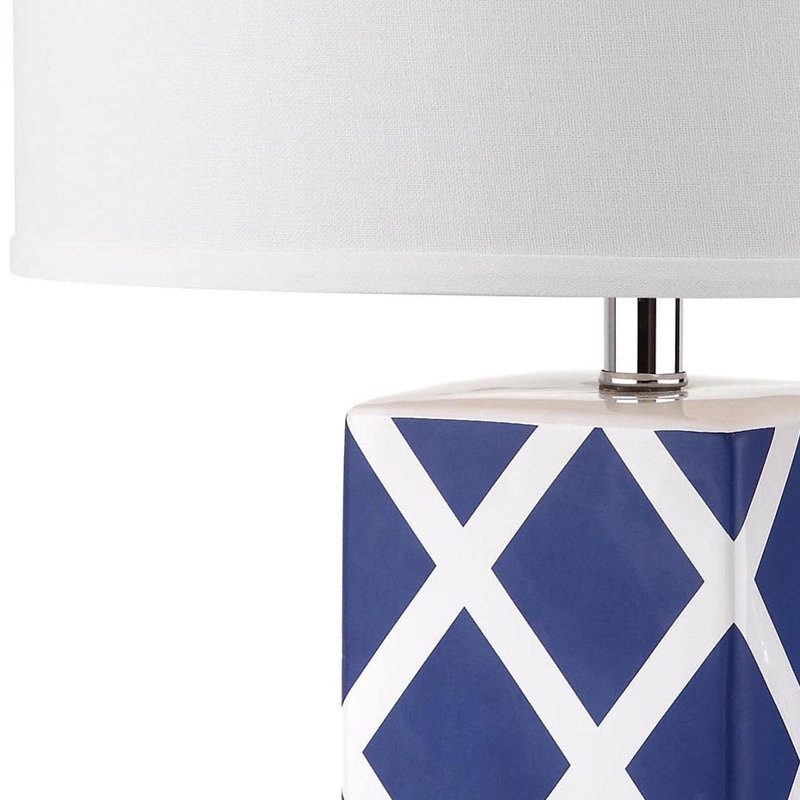 Baret Ceramic Table Lamp, Navy