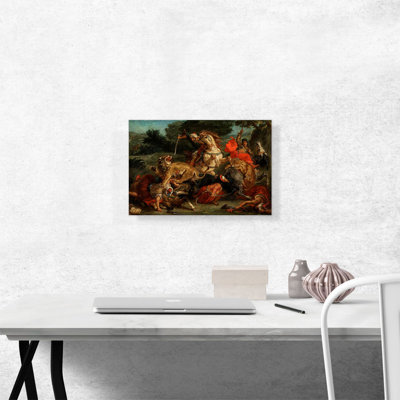 La chasse au lion - 1854 - reproduction