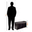 Banc de rangement 2 pièces avec coussin en similicuir brun Shirely, H 20,66 po x l 37,26 po x P 13,31 po