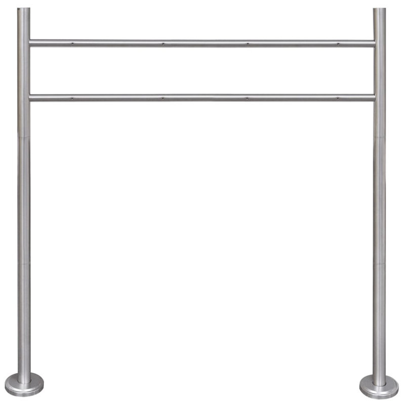 Support en acier inoxydable pour boîte aux lettres double