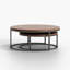 Ensemble de tables basses gigognes 2 pièces, tables de salon modernes de 31,5 po et 23,7 po-1698267958