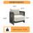 Modern Rope Woven Patio Chair with Aluminum Frame and Wood Grain;Weather-Resistant Outdoor Armchair for Pool and Garden-837294192