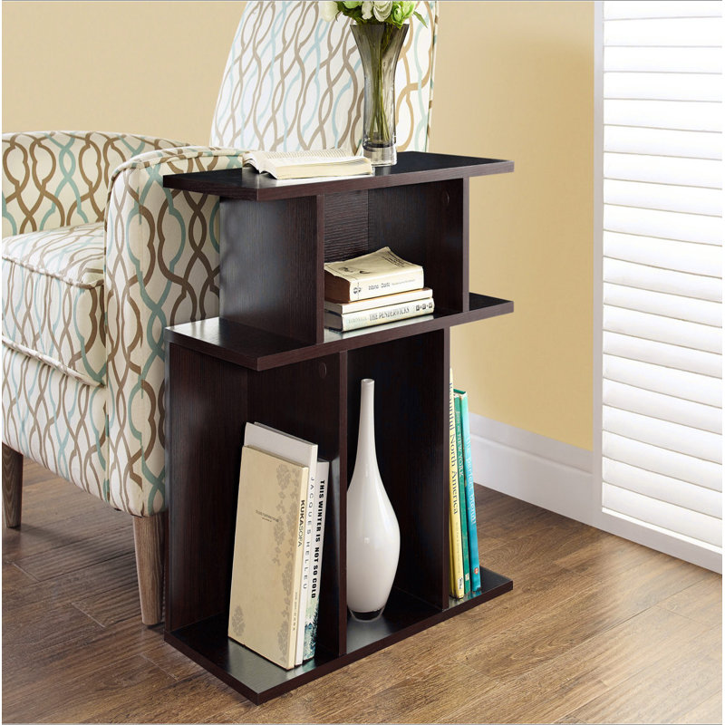 Table d'appoint, table d'appoint, table de bout, table de chevet, lampe, salon, chambre à coucher, Espresso, Espresso
