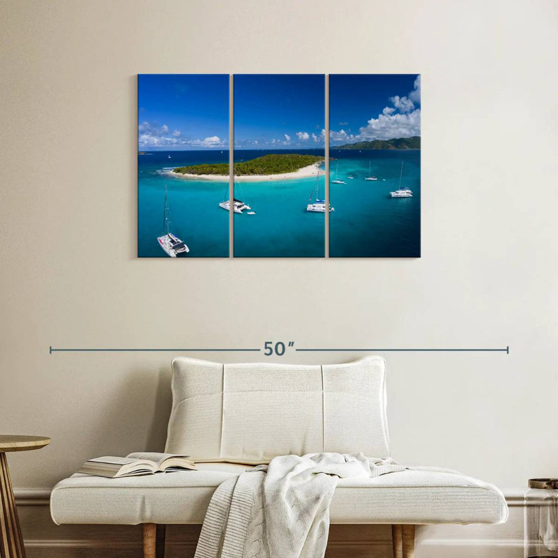 Sandy Cay British Virgin Island, 24" H x 38" W