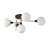5-Lamp White Spherical Dimmable Iron Ceiling Light