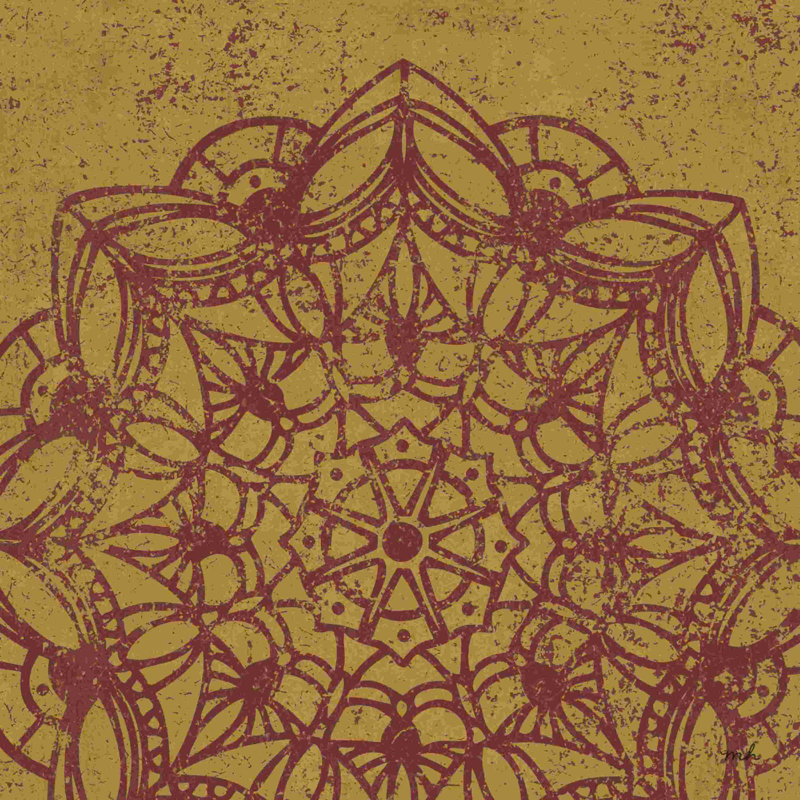 "Contemporary Lace IV Spice" par Moira Hershey, impression sur toile tendue, H 36 po x l 36 po, Non