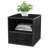 Stackable Side Table with Drawer, Black-1971303236