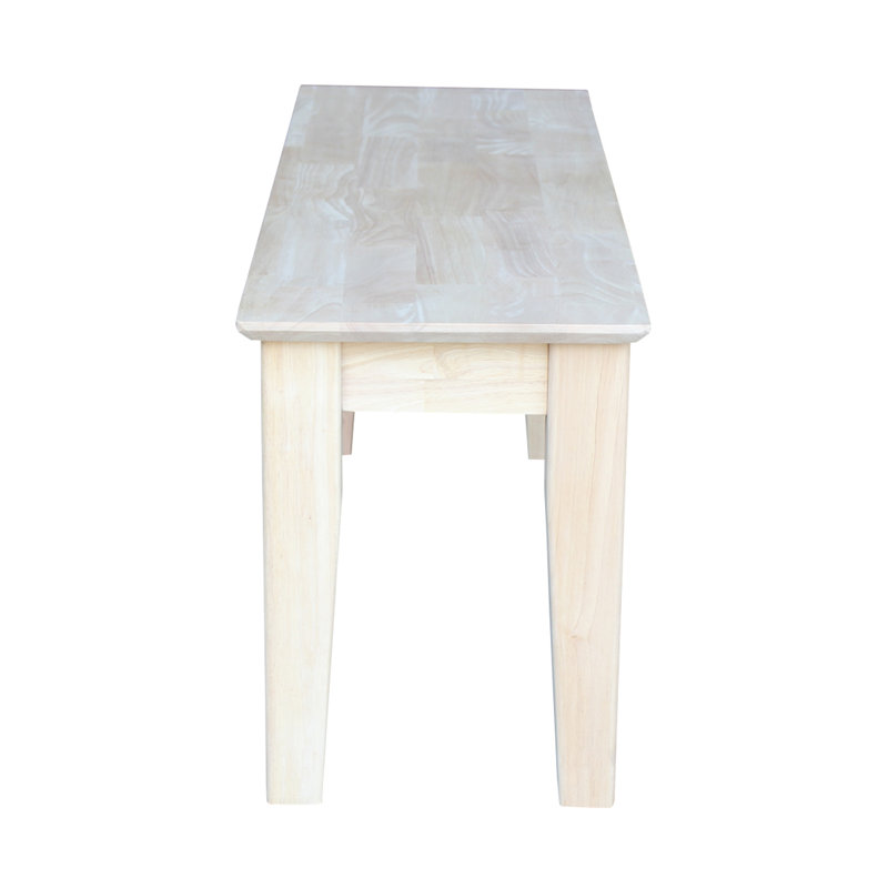 Banc en bois Manatuto, H 18 po x l 47,5 po x P 14,25 po