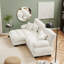 Canapé Cloud pour salon en tissu chenille avec coussins lombaires et coussins décoratifs-12580581-12580601-12580583