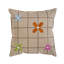 Grid & Flowers Pillow Cover 20x20 Inch-1318352559