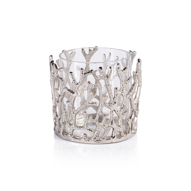 Ouragan Coral Sea Brass avec insert en verre, Nickel